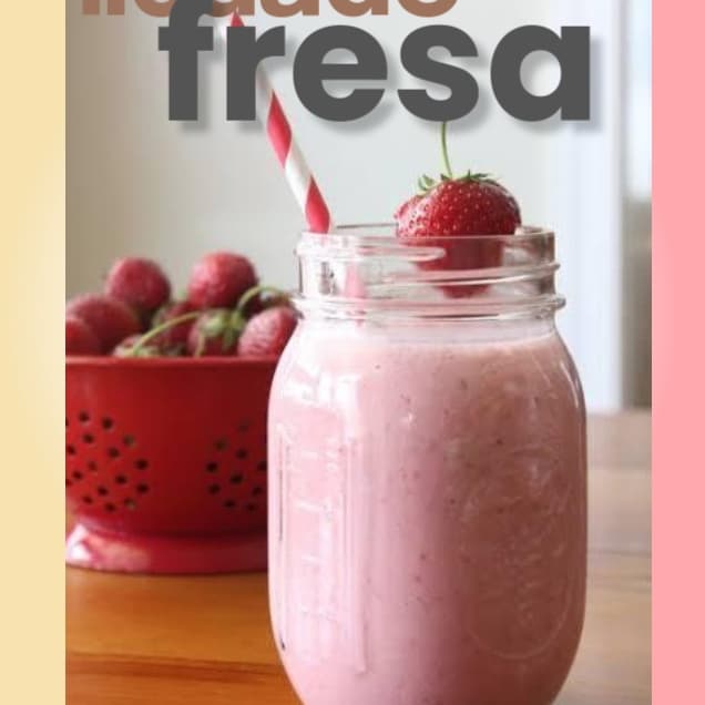 Licuando de Fresa