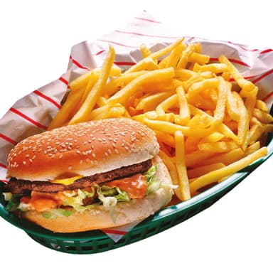 Hamburguesa Cachonda + Papas