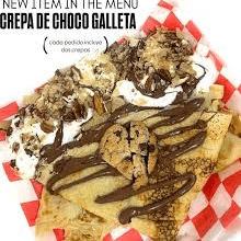 Crepa de Nutella, Fresa, CHOKIS y Crema Batida