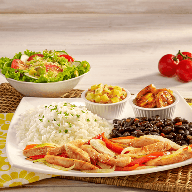 Casado de Fajitas de pollo + Bebida
