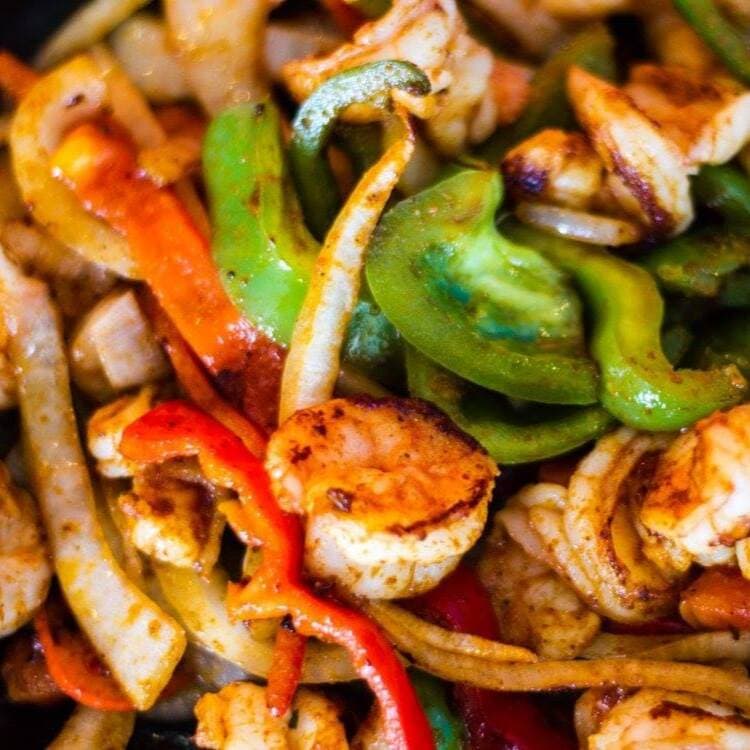 Fajitas de Camarón