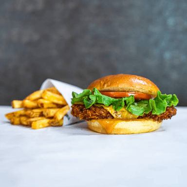 Hamburguesa Sencilla Con Papas