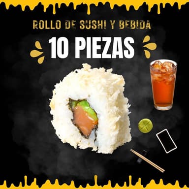 ❄️10 PIEZAS DE NEVADO ROLL + TÈ FRIO