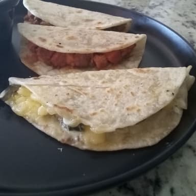 Taco de queso con rajas