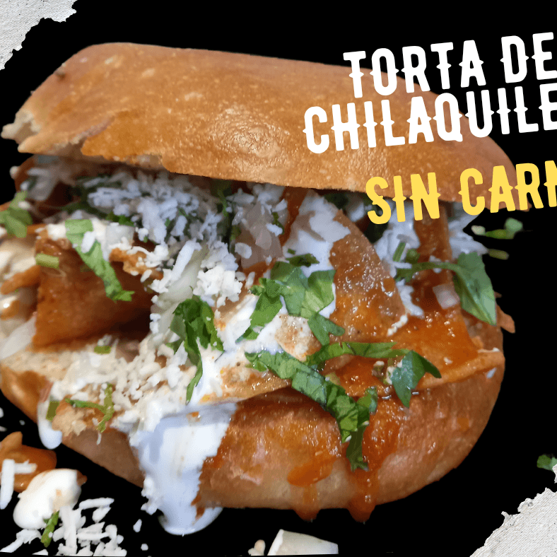 Torta de Chilaquiles sin carne + soda