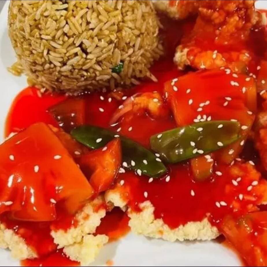 Pollo Chijaukay Dulce. + Sopa o Wantan