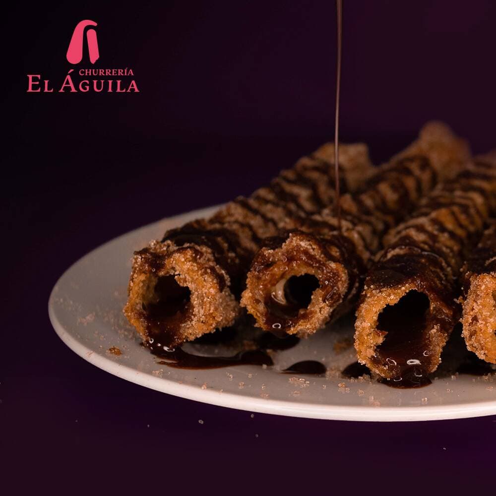 5 Churros Rellenos de Nutella