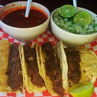 barbacoa orden de tacos