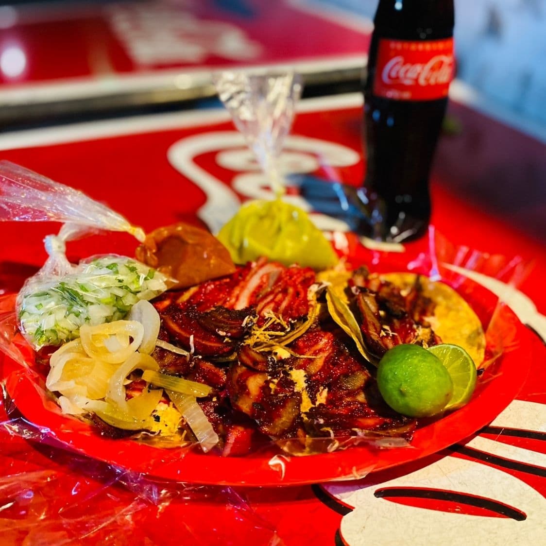 Tacos de Trompo con Queso