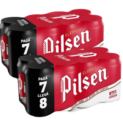 2 Pack PILSEN REGULAR 7+1 350 ML C/U
