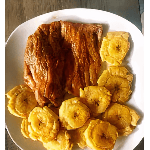 Patacón con Cecina