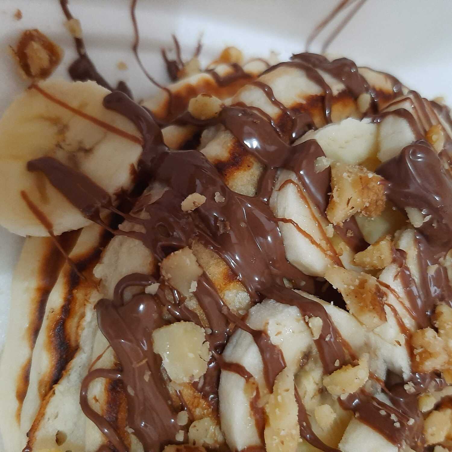 Hot Cakes con Crema de Avellana y Fruta