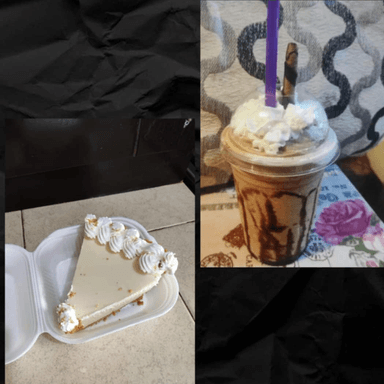 Frapuchino Y Una Rebanada De Pay De Limón