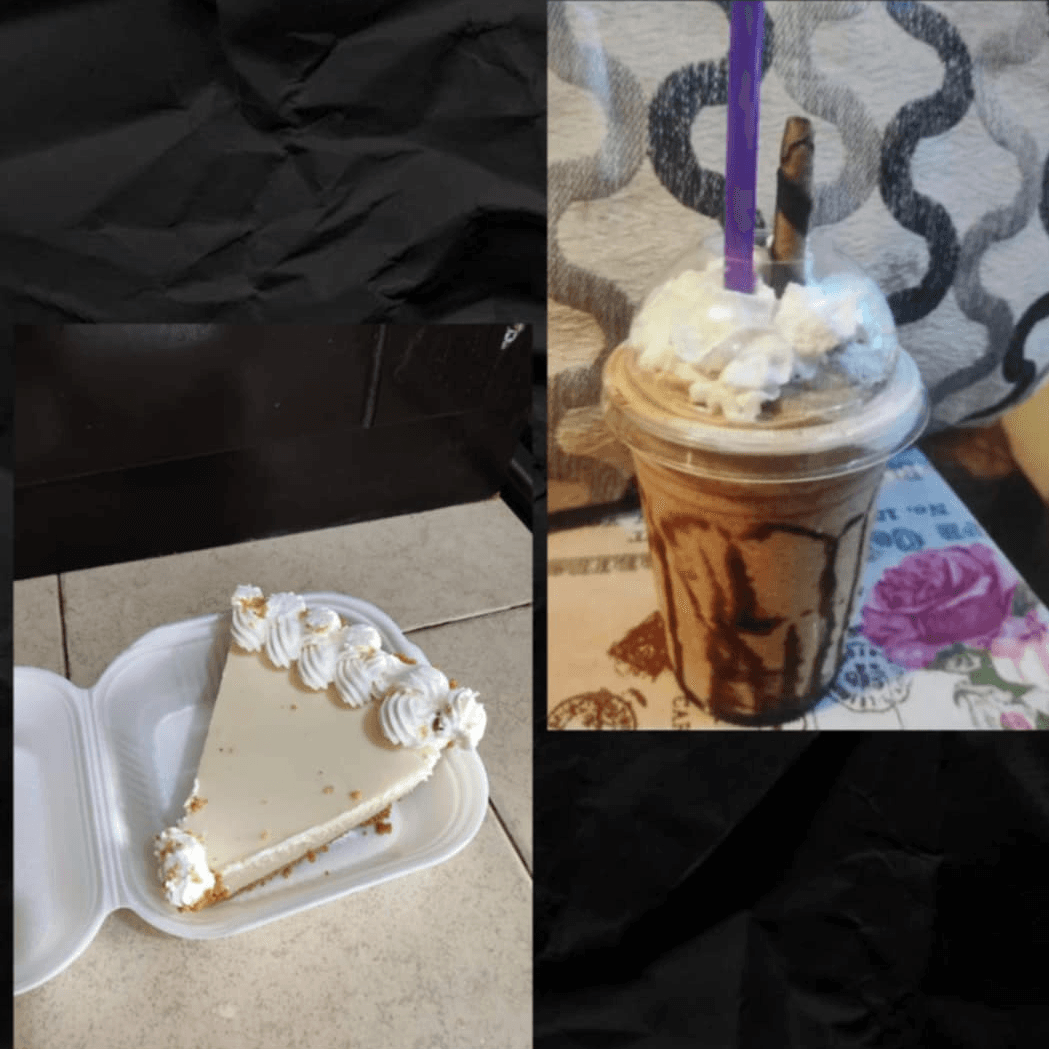 Frapuchino Y Una Rebanada De Pay De Limón