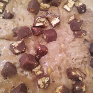 Helado con Snickers