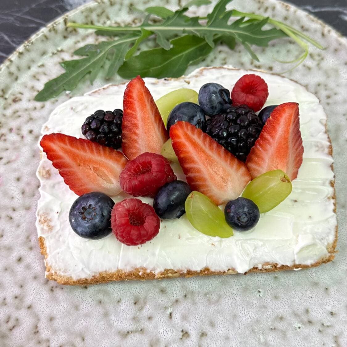 Toast Philadelphia con frut