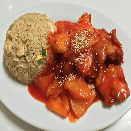 Menú Pollo con Piña