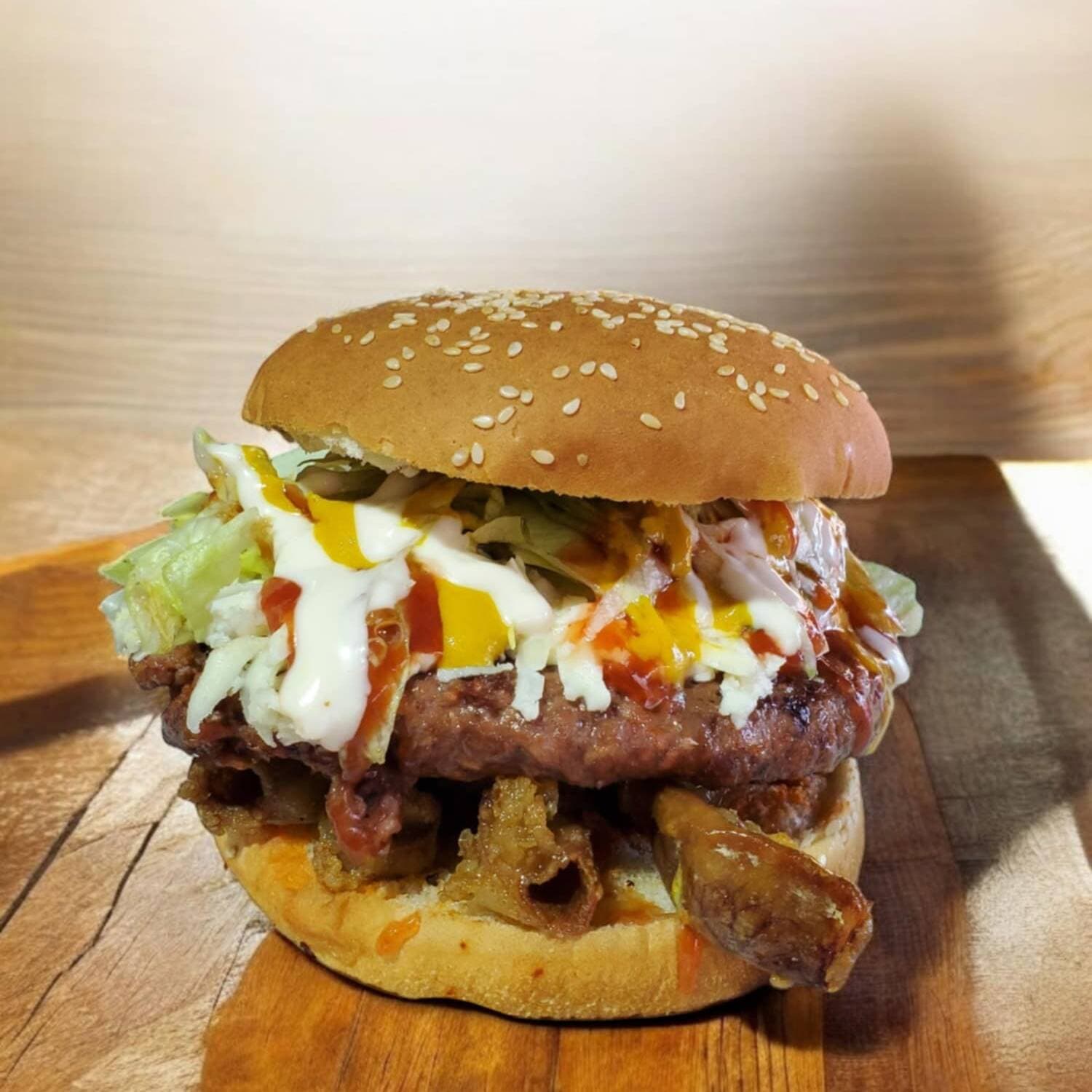 Hamburguesa con Tripa