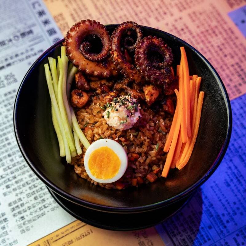 Yakimeshi de Pulpo