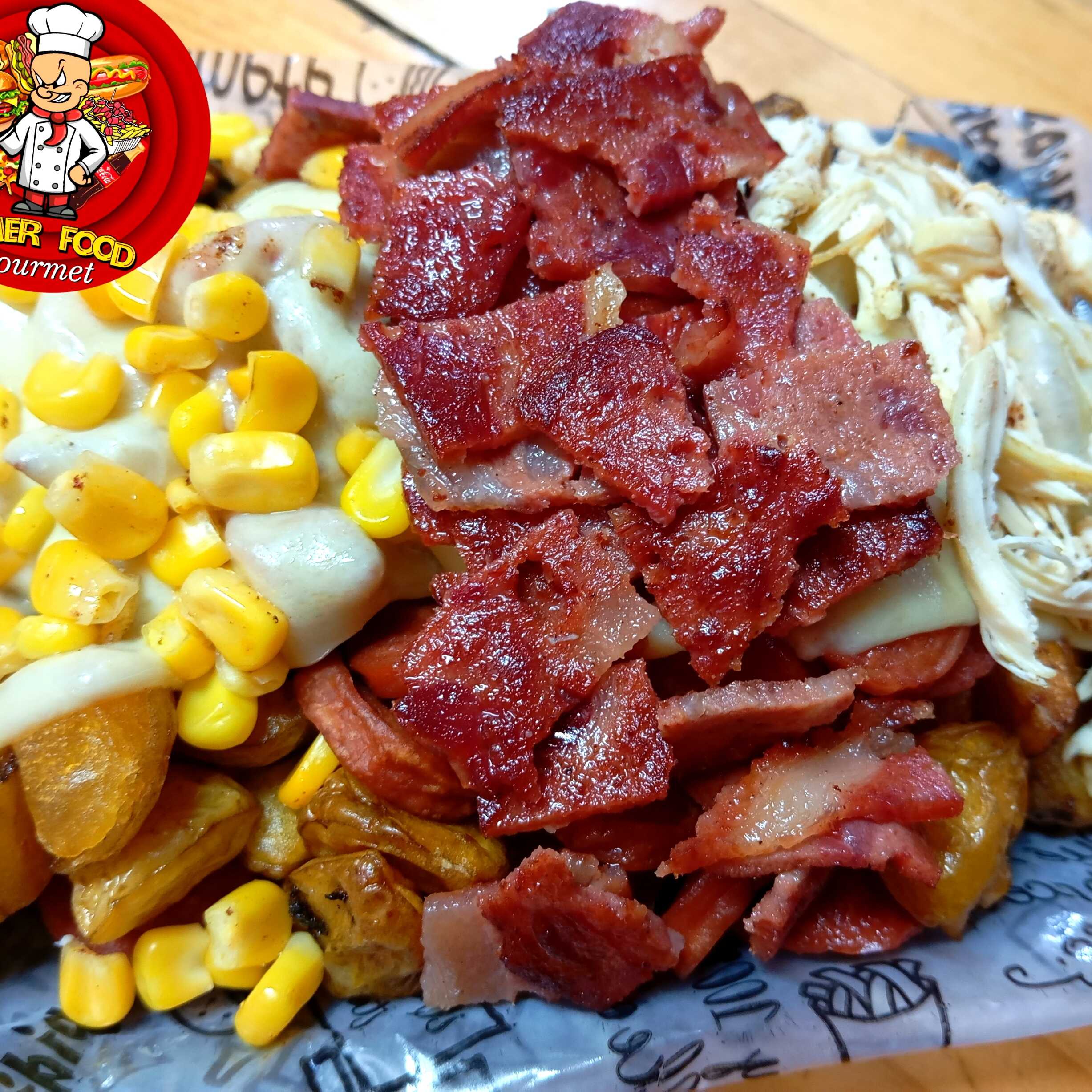 salchipapa Elmer mix