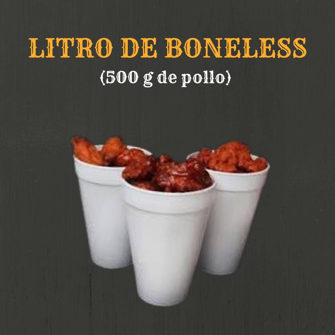 LITRO DE BONELESS (500 G) SALSA BBQ HABANERO