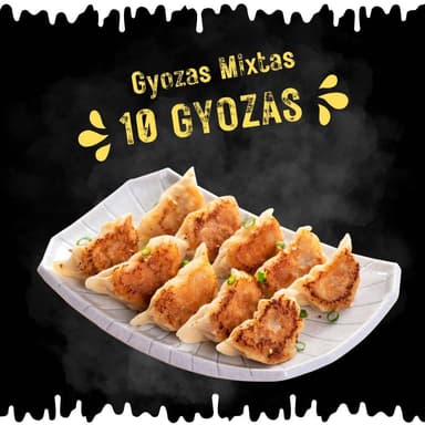 10 Gyozas Mixtas ( empanadas )