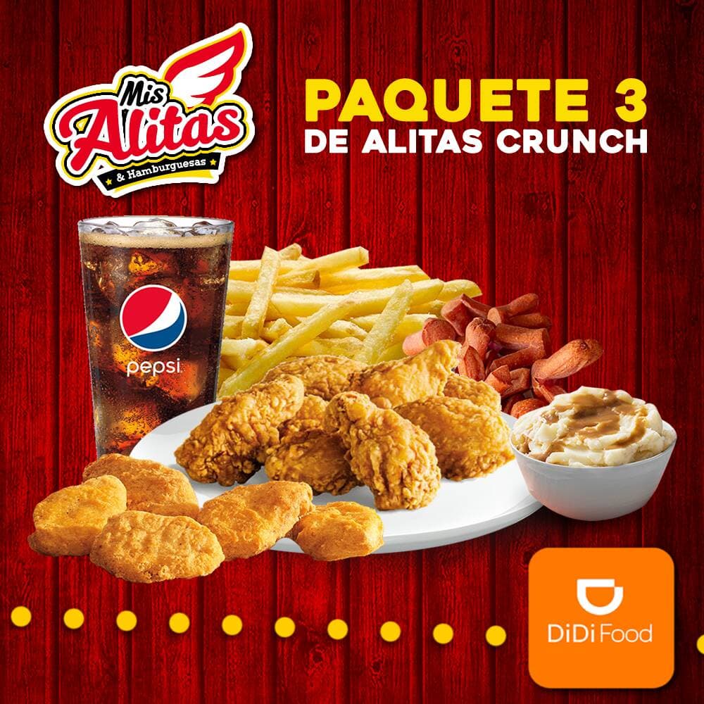 Paquete #3 de Alitas Crunch