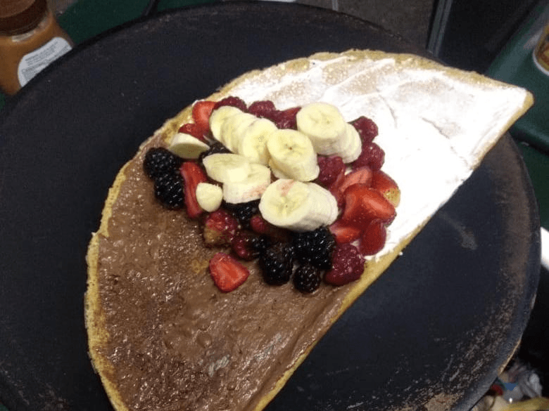 Crepa de Philadelphia con Nutella y Fruta a Elegir