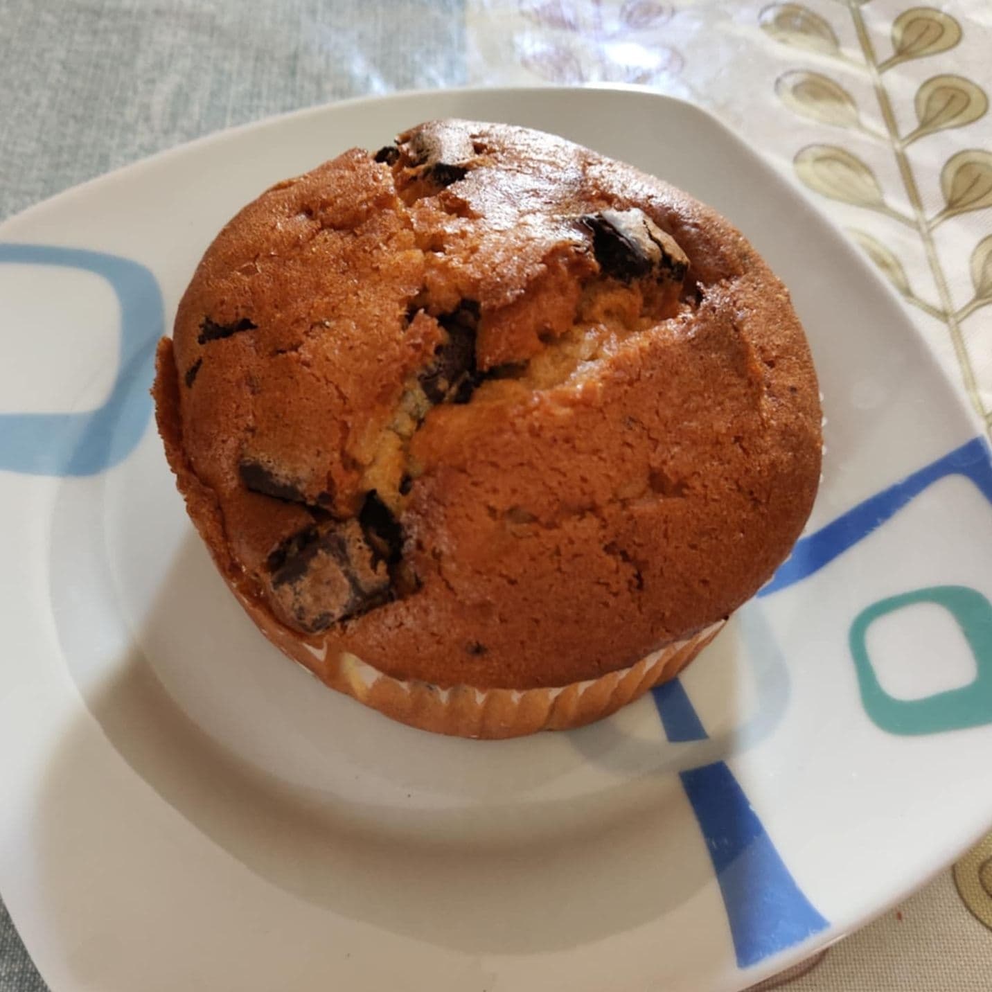 Muffin De Vainilla Con Chispas De Chocolate