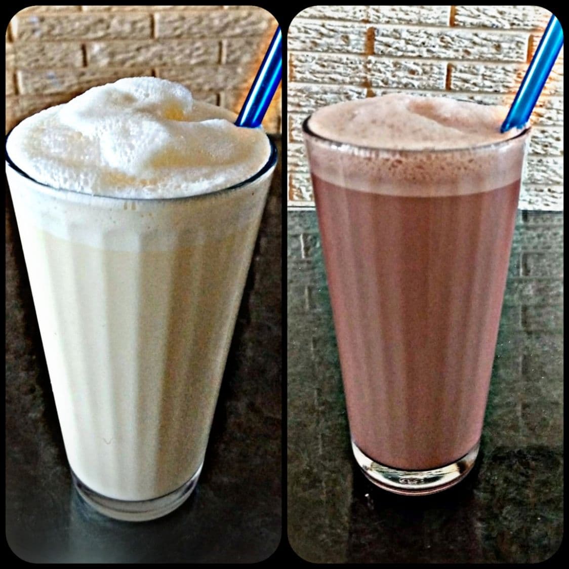 Malteada de Vainilla y Malteada de Chocolate