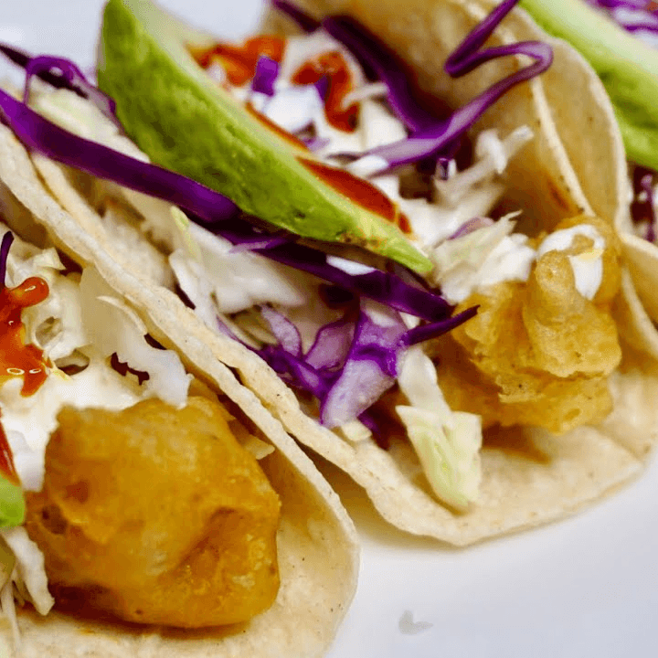 3 Tacos de pescado capeado