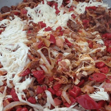 Alambre de Res con Chorizo