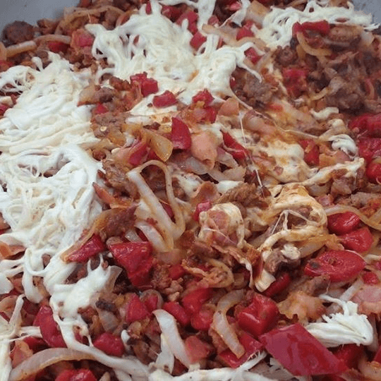 Alambre de Res con Chorizo