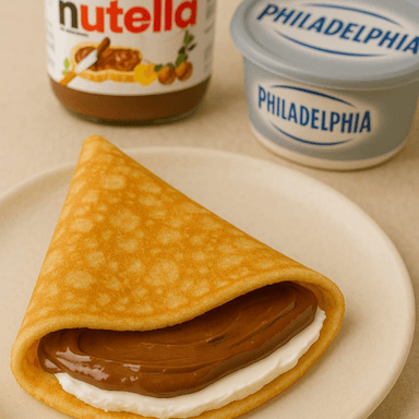 Crepa 2 Ingredientes NUTELLA y Philadelphia