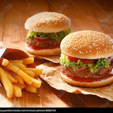 Dos hamburguesas más papas