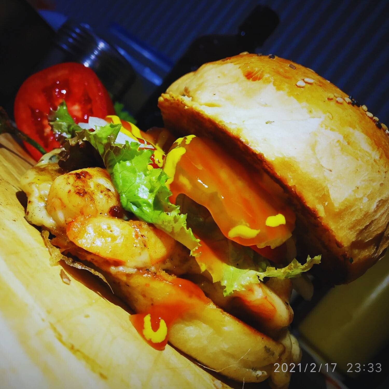 Hamburguesa de Camarón