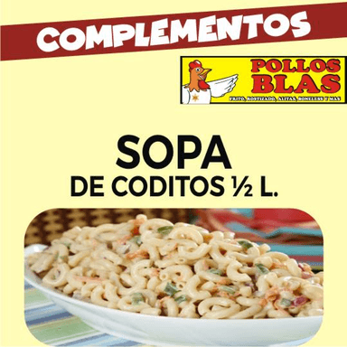 Medio litro de ensalada de coditos