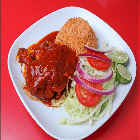 1/4 de Pollo con Mole