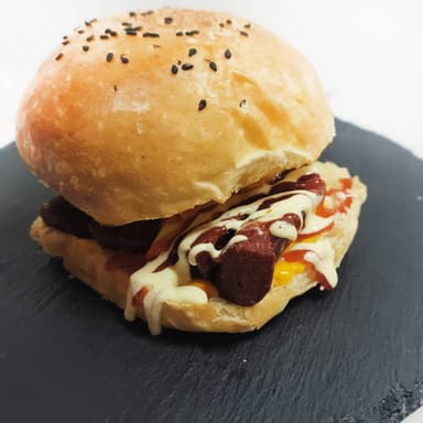 Salchiburguesa (Hamburguesa de Salchichón)