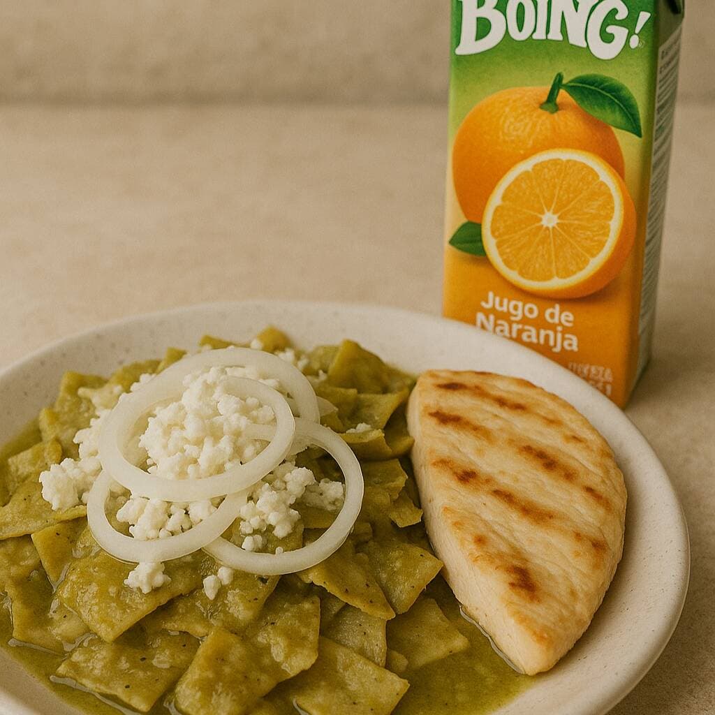 Combo Chilaquiles + BOING DE MANGO
