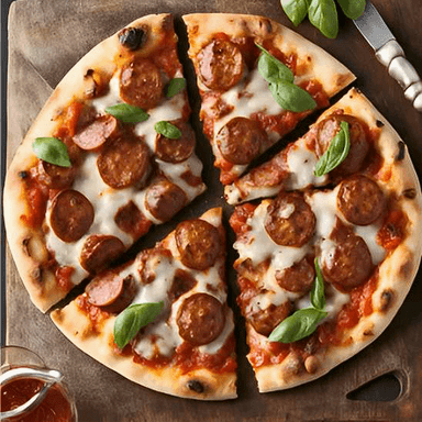 Pizza de Salchicha Para Asar