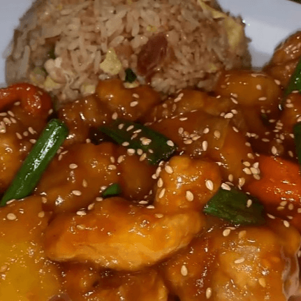 Pollo en Trozos con Piña Menú