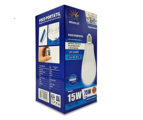 Foco Emergencia Led Recargable 15w
