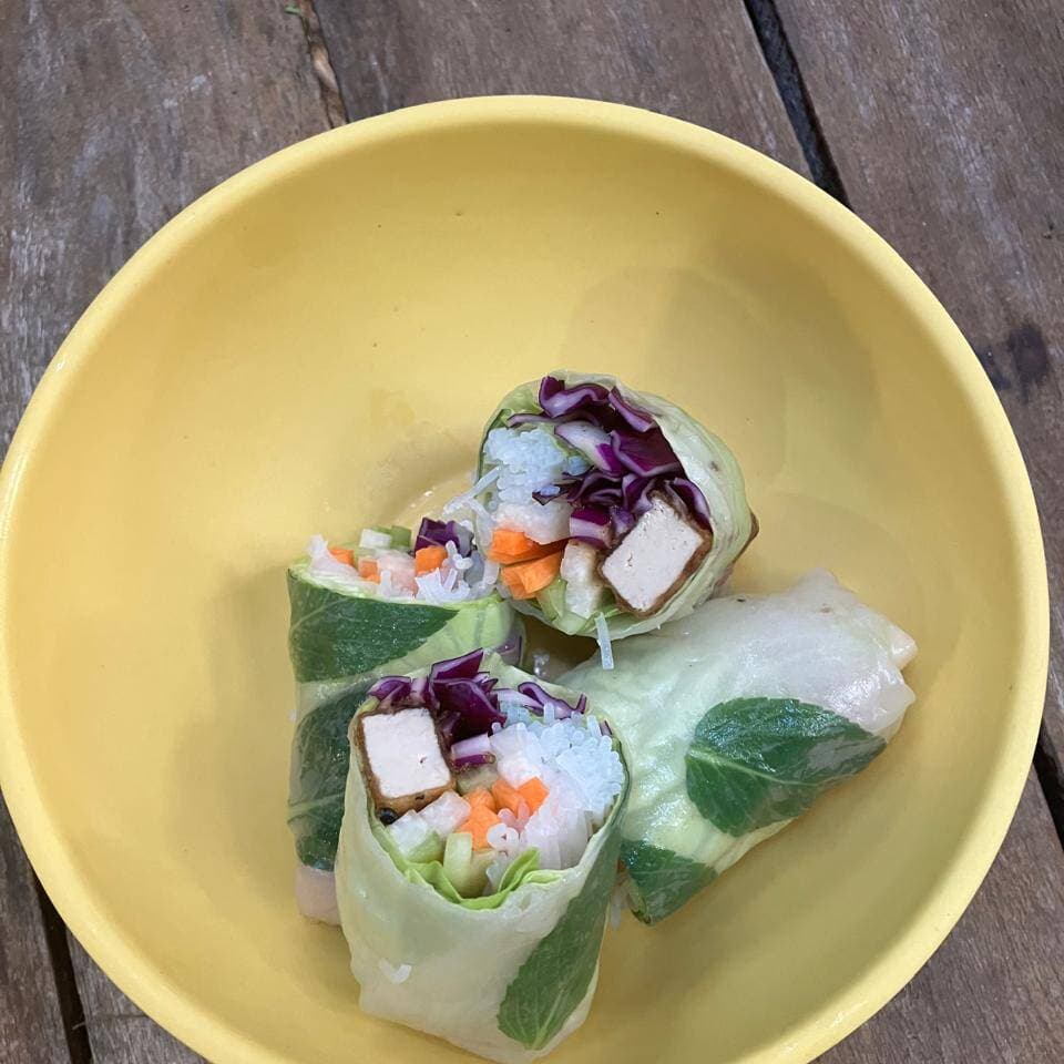 Rollo de Tofu Frito