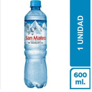 Agua San Mateo 600 ml