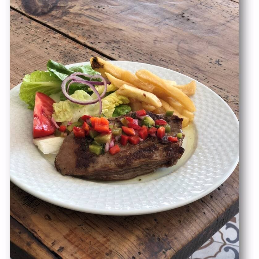 Arrachera con Pesto
