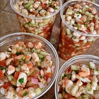 Ceviche De Camaron Medio Litro