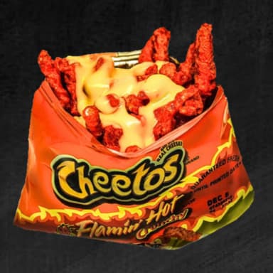 Cheetos Flaming Hot con Queso Amarillo