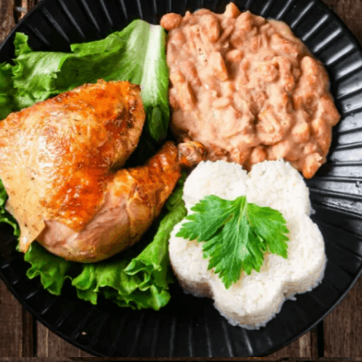 1/4 Pollo Brasa con Frejoles