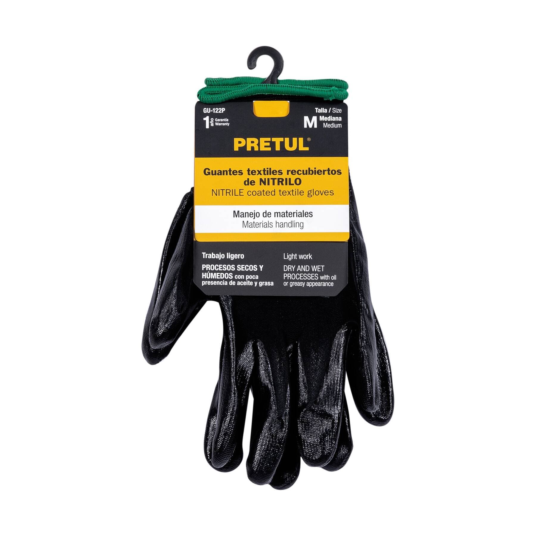 PRETUL GUANTE MECANICO MEDIANO GU-122P NITRILO